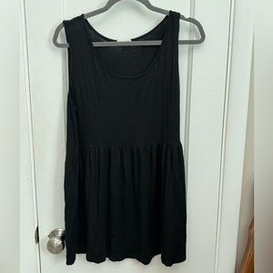 Chic Soul 2X Babydoll Black Tanktop